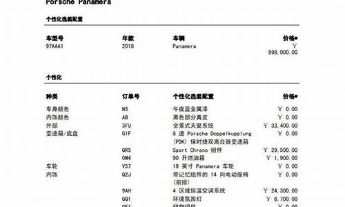 保时捷车架号查配置单_保时捷车架号查询网