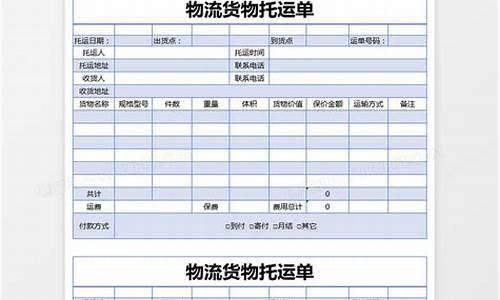 汽车托运报价单模板下载_汽车托运报价单模板